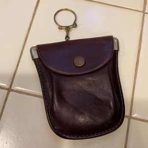 Bruce Alan leather Keychain coin wallet 3,3x2,6”